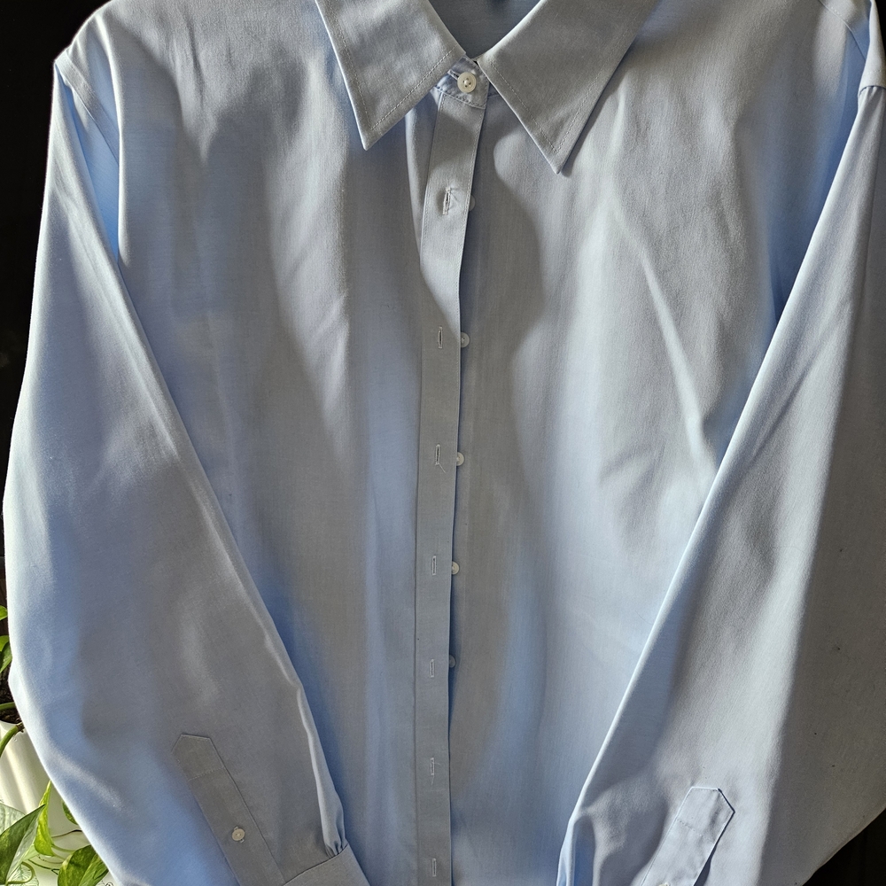 Jones New York Sky Blue Dress Shirt